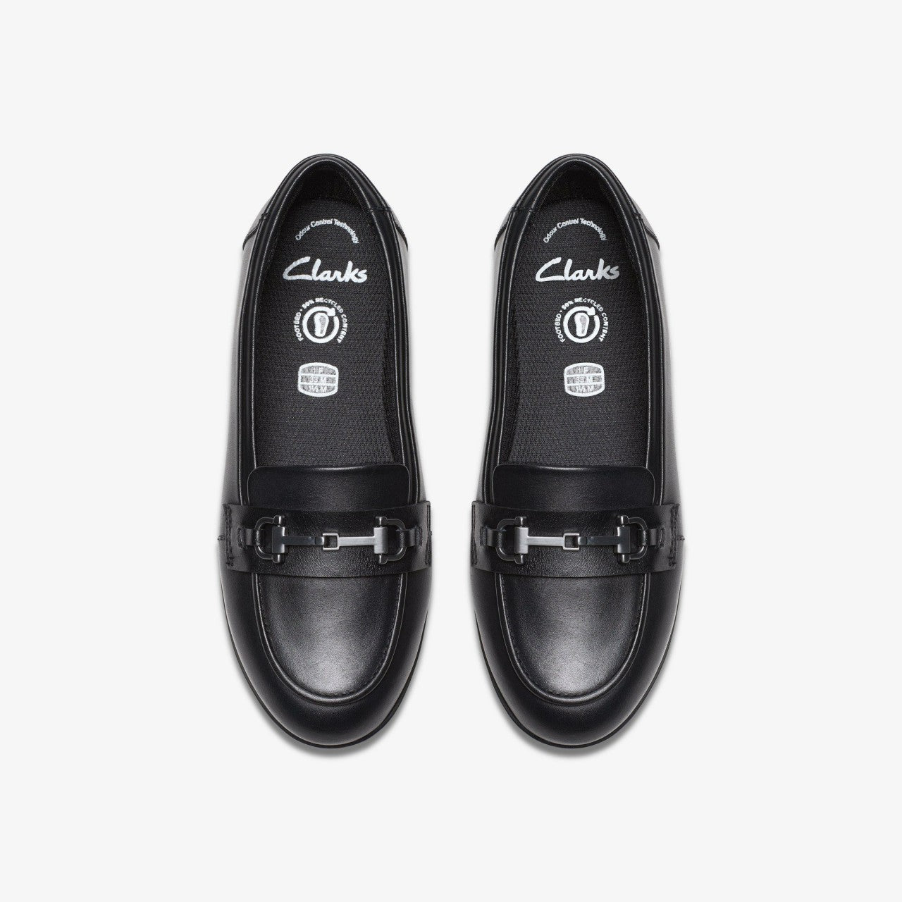 Finja Loafer Older Black Leather Clarks Kids