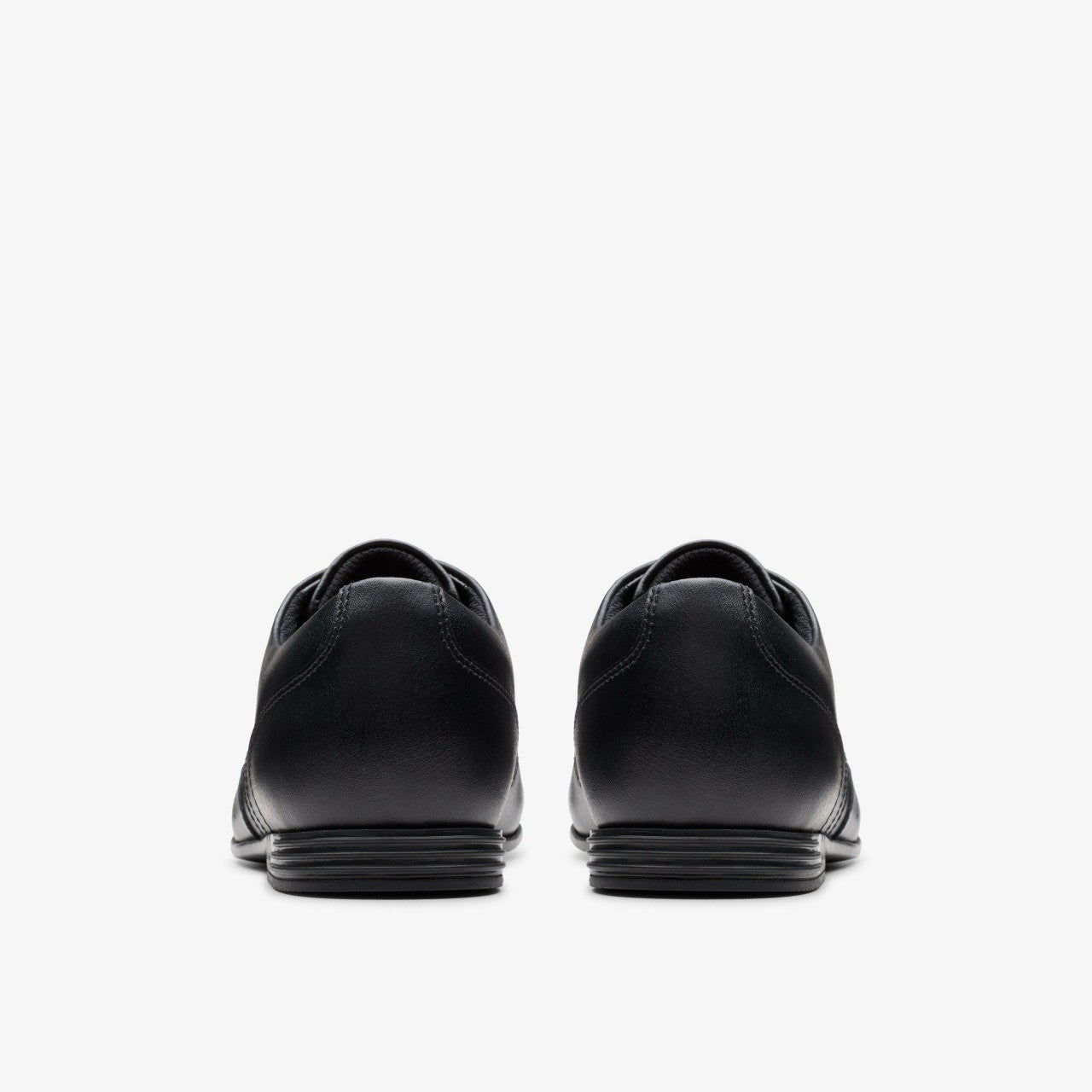 Finja Wing Youth Black Leather Clarks Kids