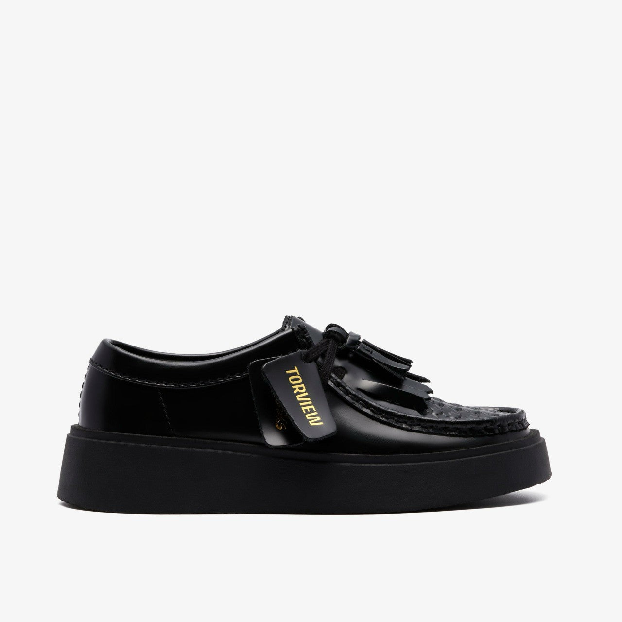 Torview W Black Leather Clarks Women