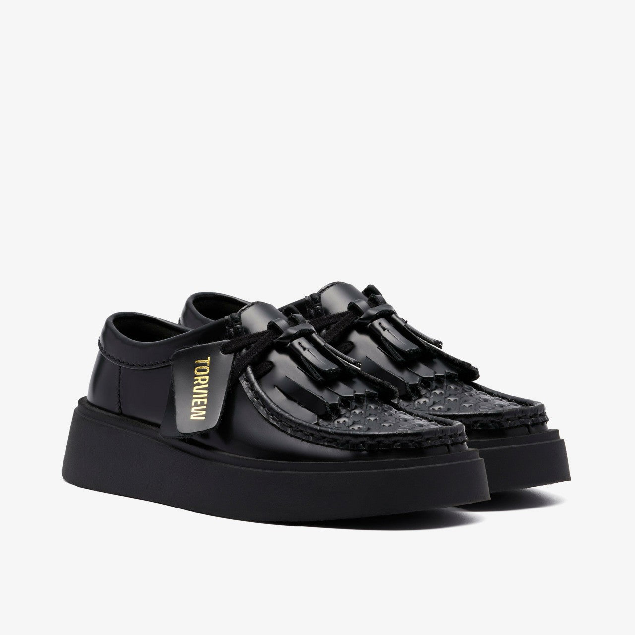 Torview W Black Leather Clarks Women