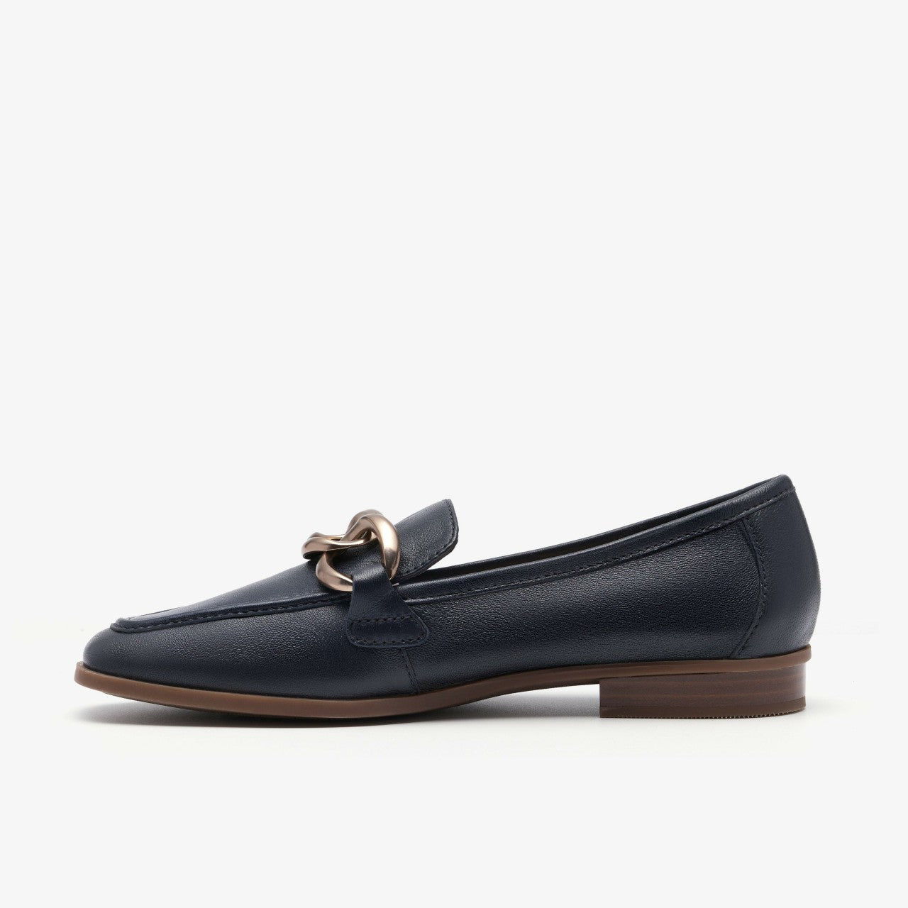 Sarafyna Iris Navy Leather Clarks Women