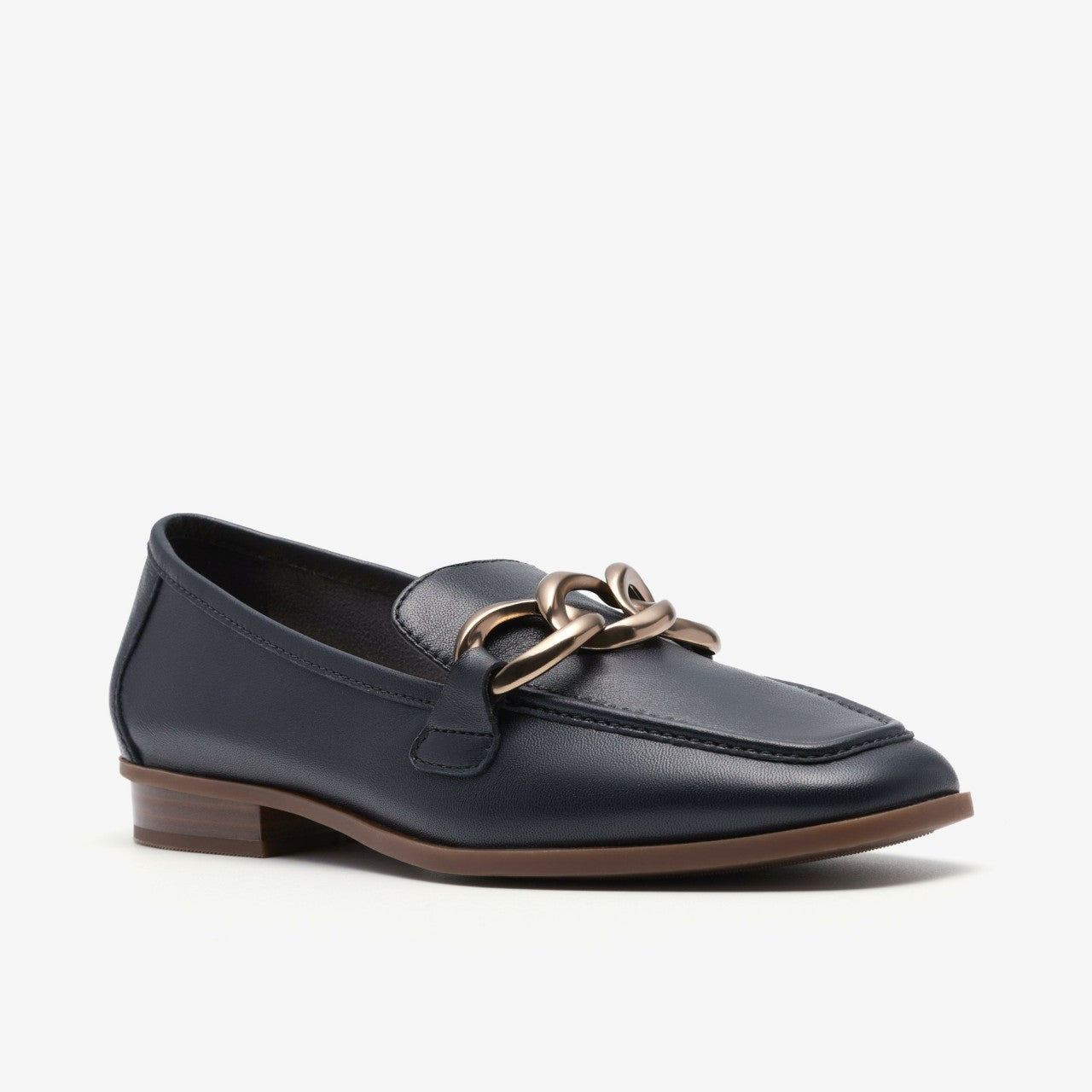 Sarafyna Iris Navy Leather Clarks Women