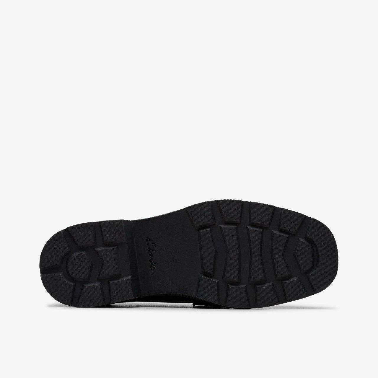 Eris Edge Youth Black Leather Clarks Kids