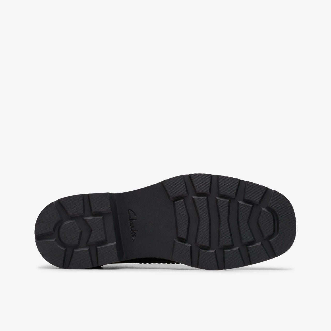 Eris Pure Youth Black Leather Clarks Kids