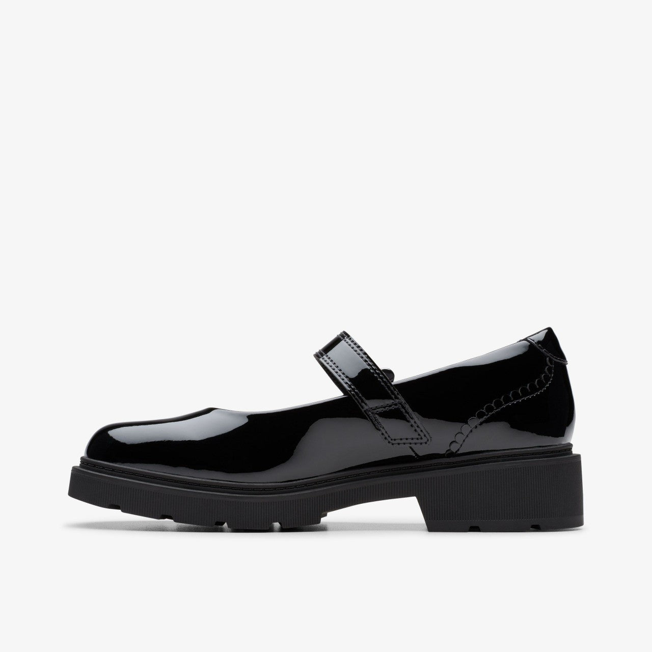 Eris Jane Youth Black Patent Clarks Kids