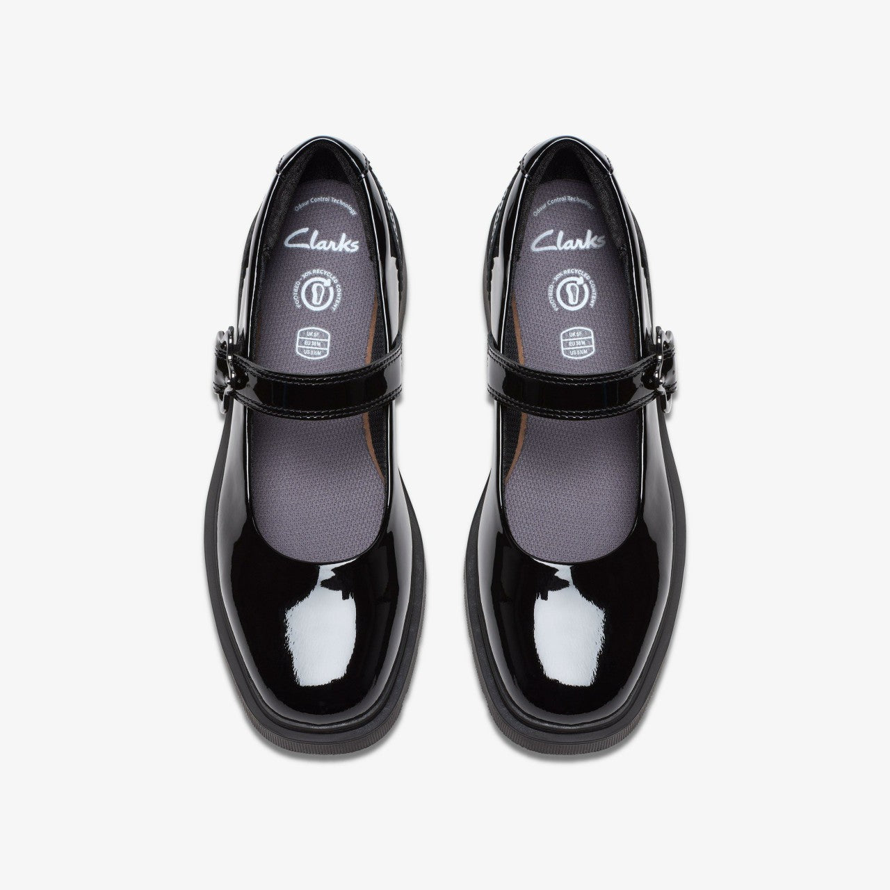 Eris Jane Youth Black Patent Clarks Kids