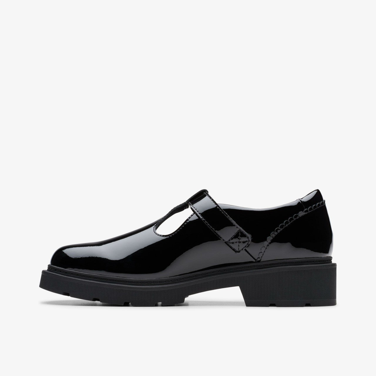 Eris Hope Youth Black Patent Clarks Kids