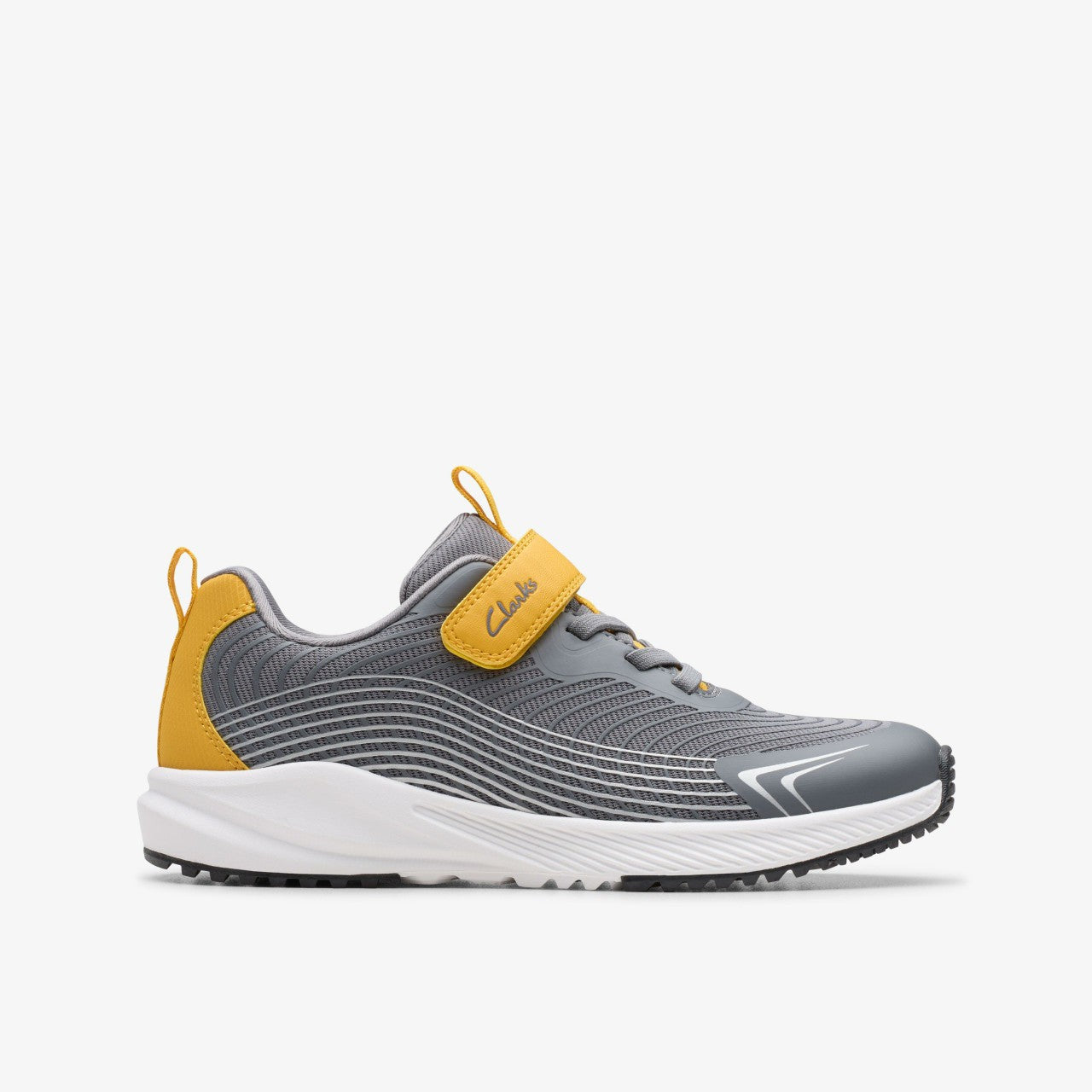 Deyes Dash Kid Grey Synthetic Clarks Kids