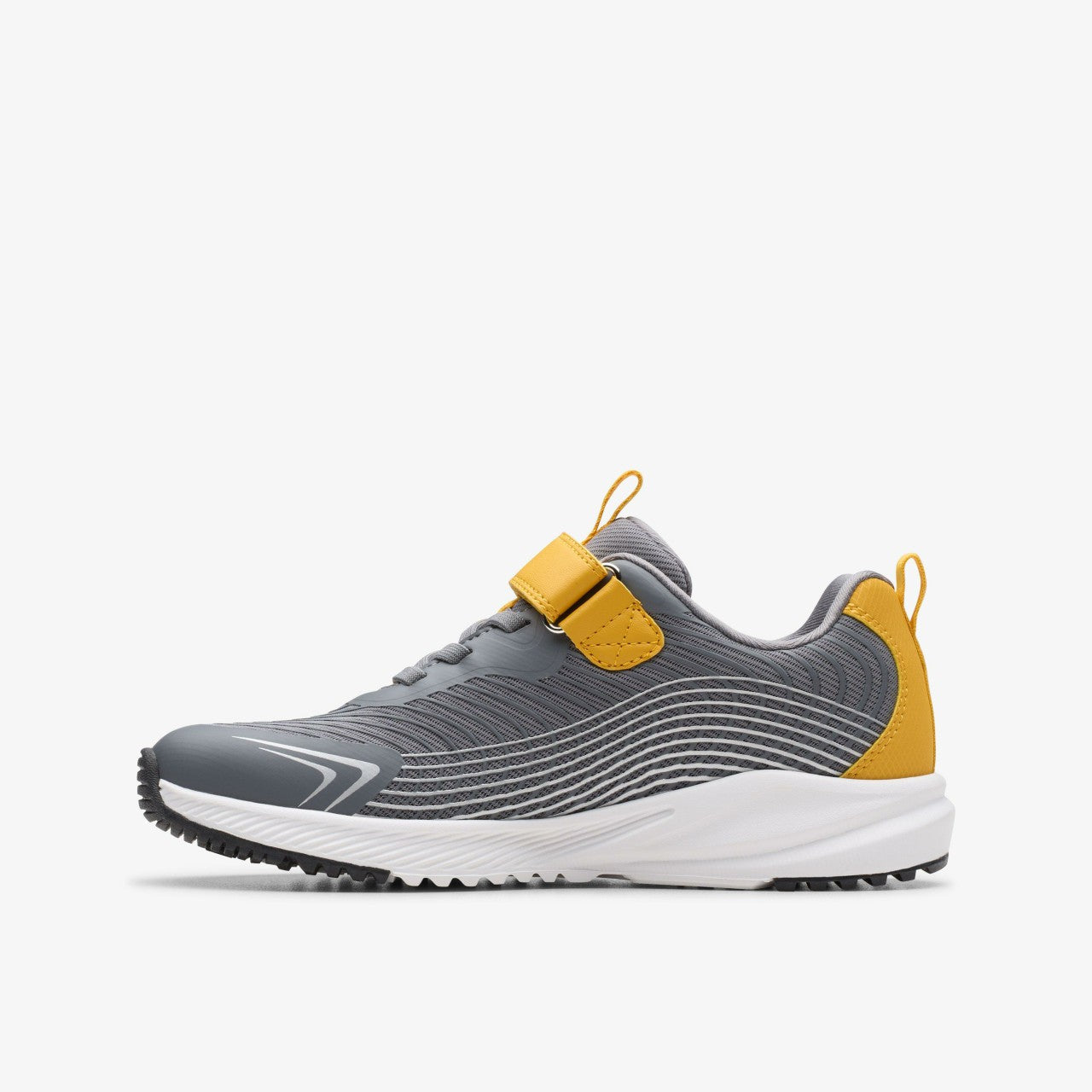 Deyes Dash Kid Grey Synthetic Clarks Kids