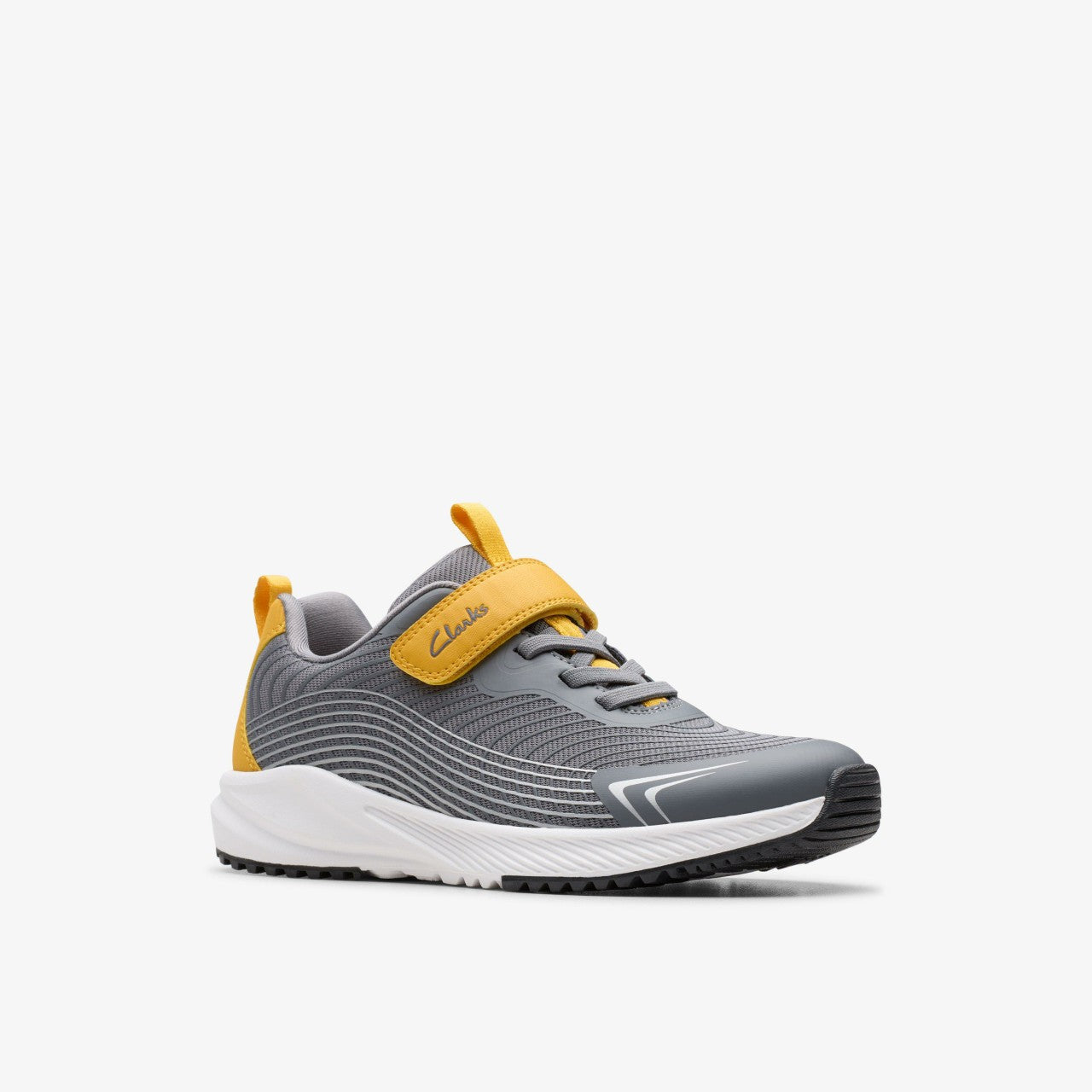 Deyes Dash Kid Grey Synthetic Clarks Kids