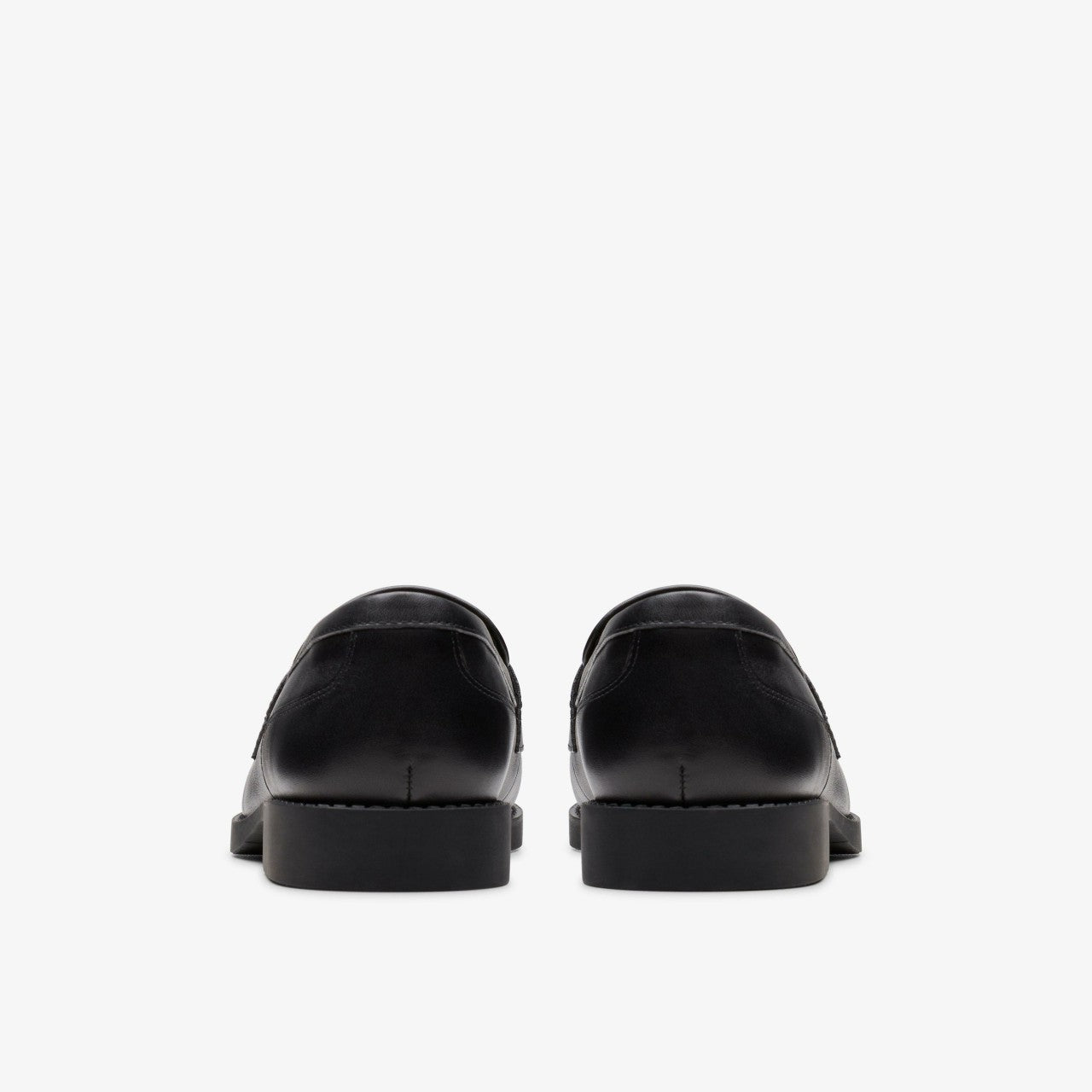 Tapa Edge Youth Black Leather Clarks Kids