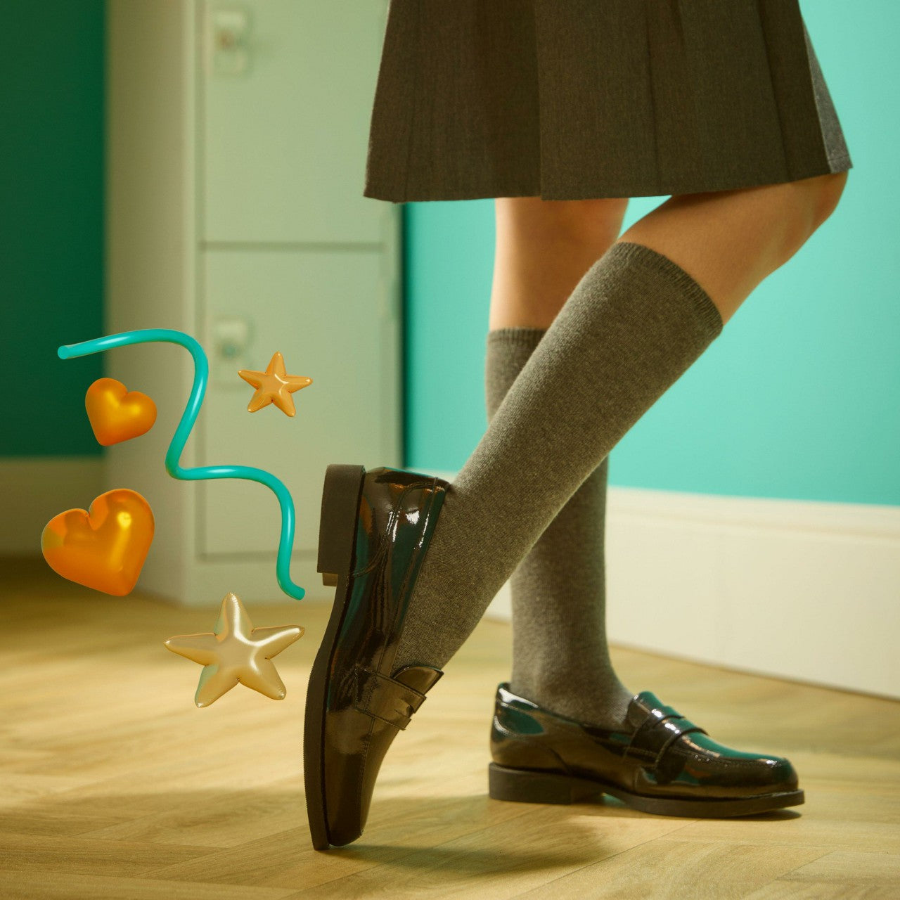 Tapa Edge Youth Black Patent Clarks Kids