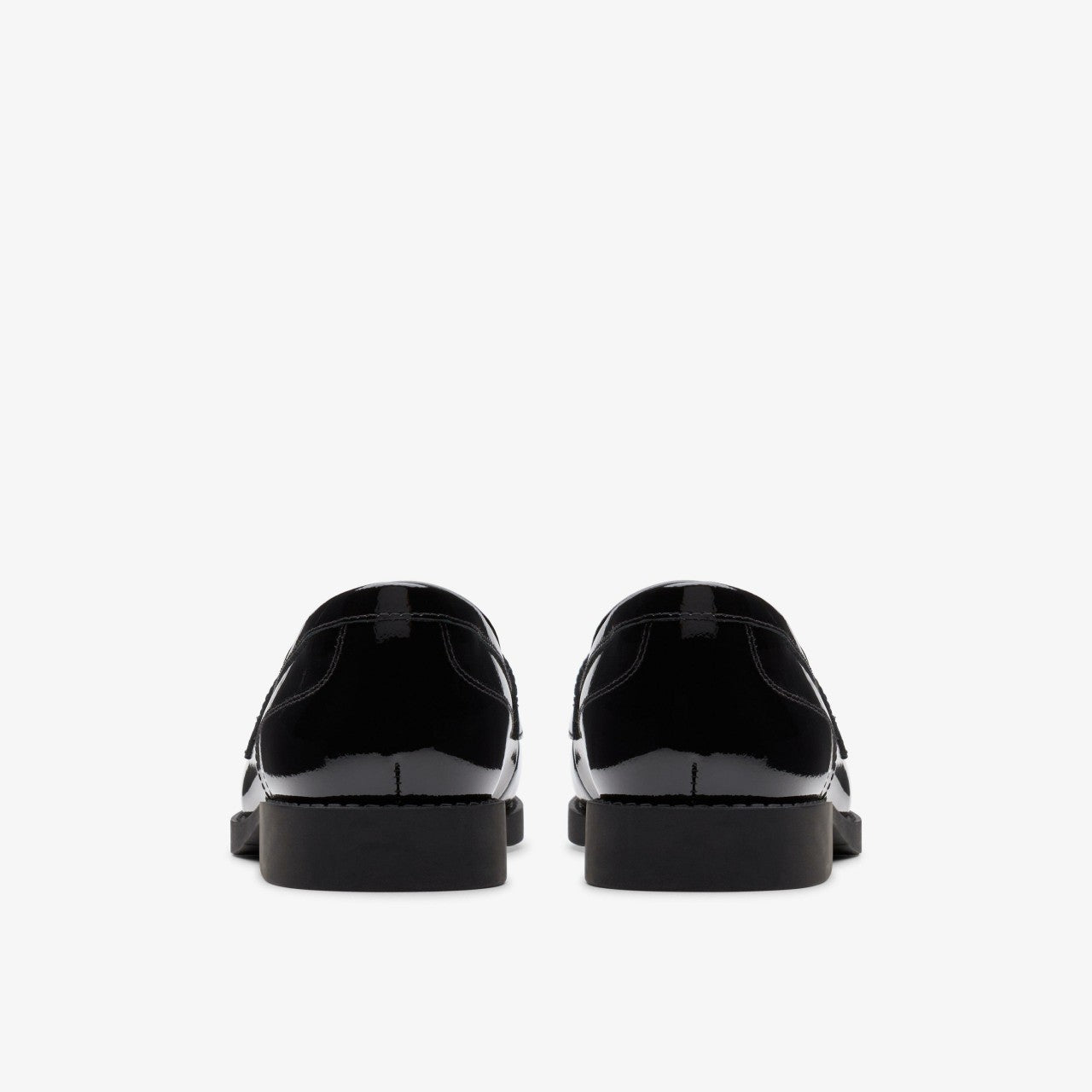 Tapa Edge Youth Black Patent Clarks Kids