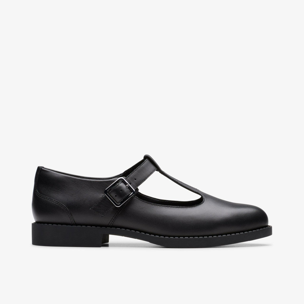 Tapa Hope Youth Black Leather Clarks Kids