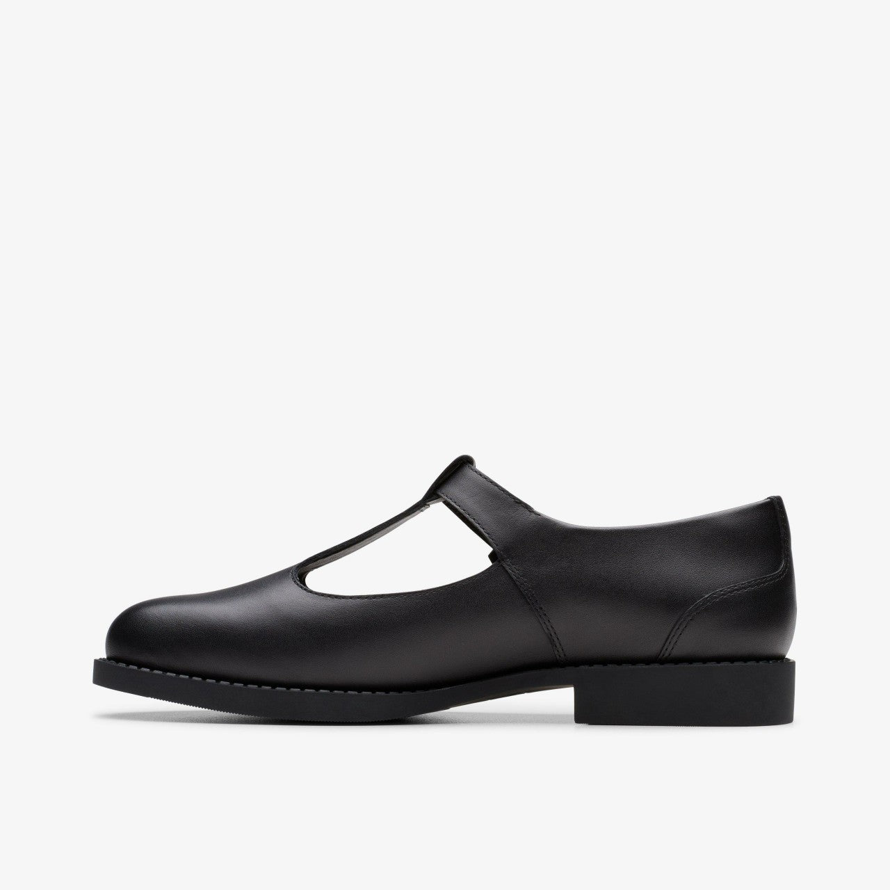 Tapa Hope Youth Black Leather Clarks Kids