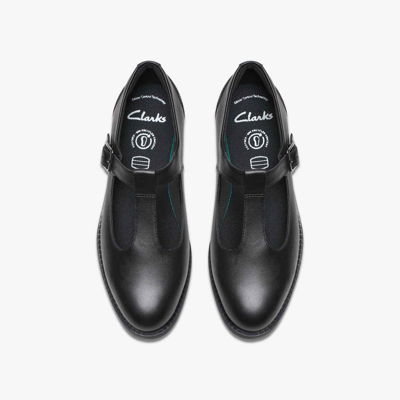Tapa Hope Youth Black Leather Clarks Kids