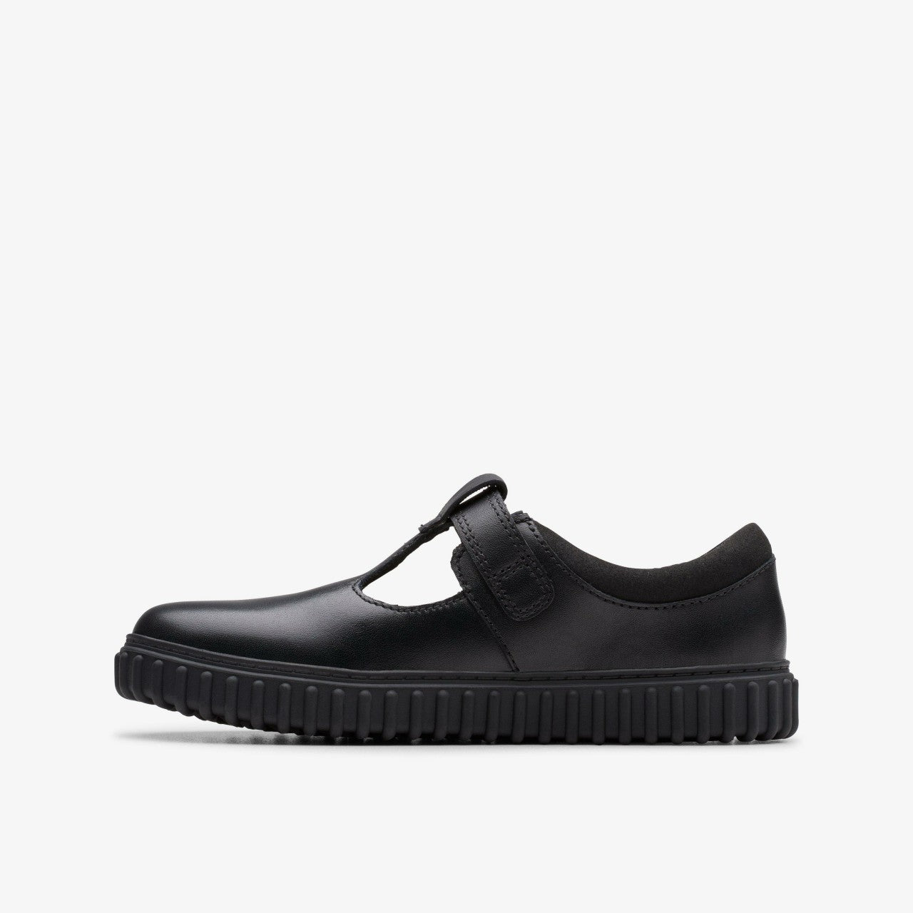 Cove Hope Kid Black Leather Clarks Kids