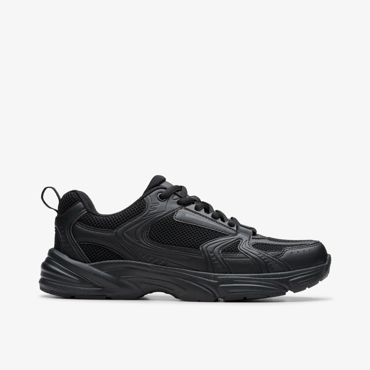 Crafton Move Youth Black Clarks Kids