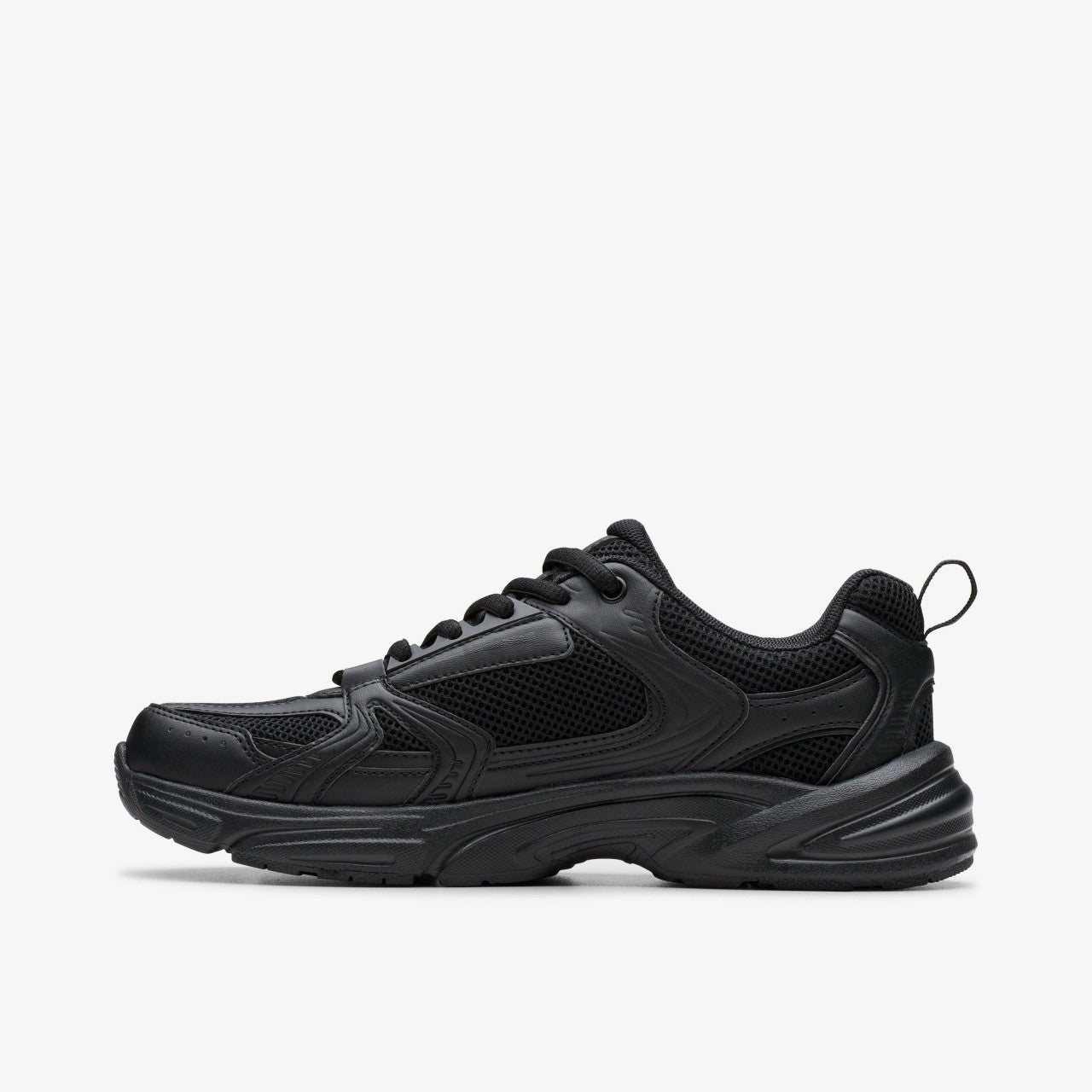 Crafton Move Youth Black Clarks Kids
