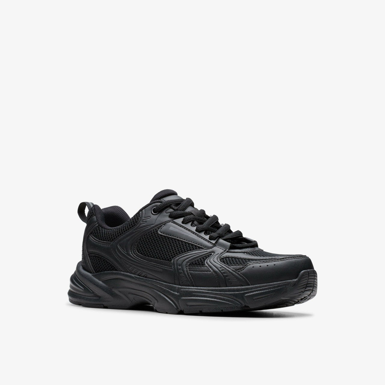Crafton Move Youth Black Clarks Kids