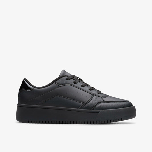 Barley Step Youth Black Clarks Kids