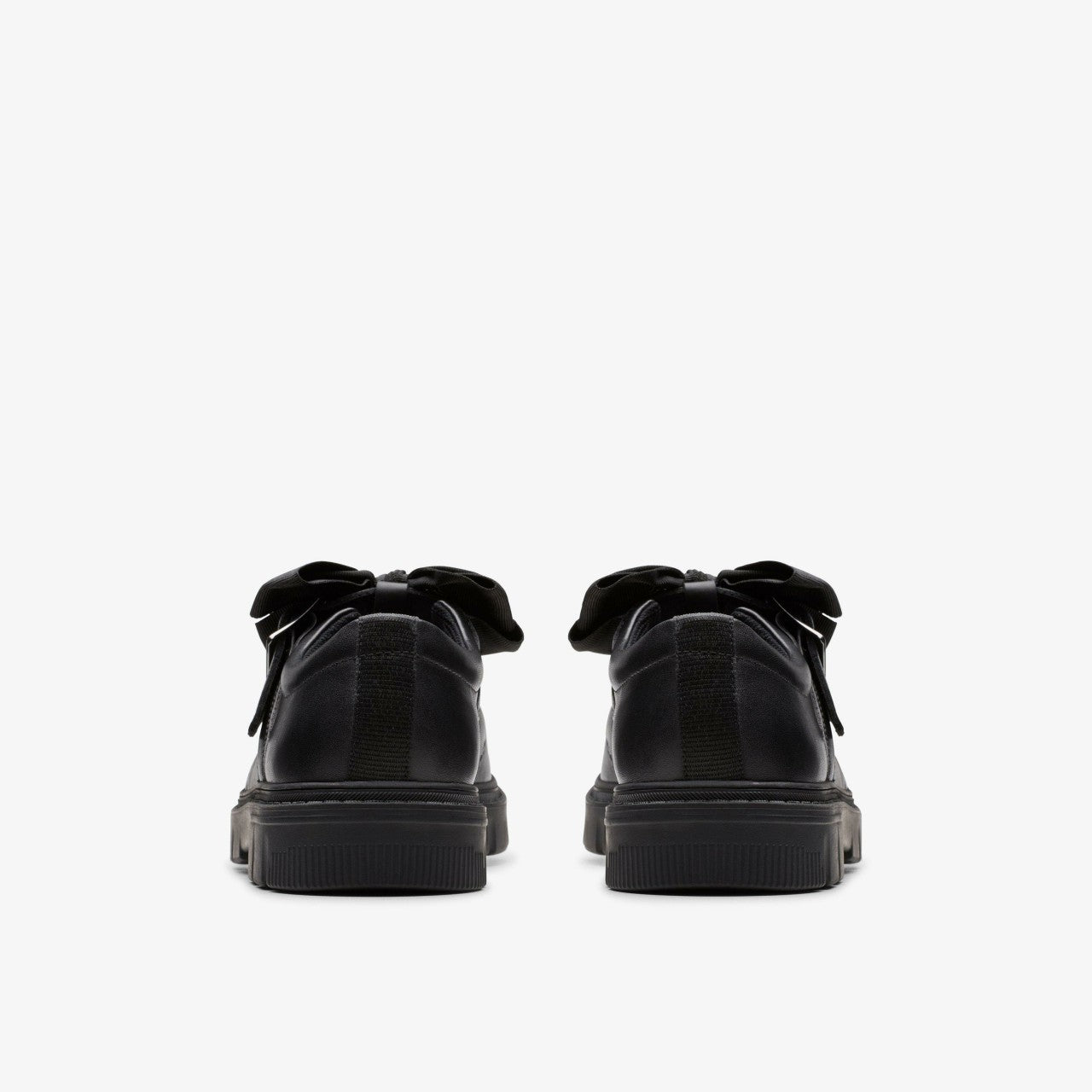 Lorcam Jane Youth Black Leather Clarks Kids