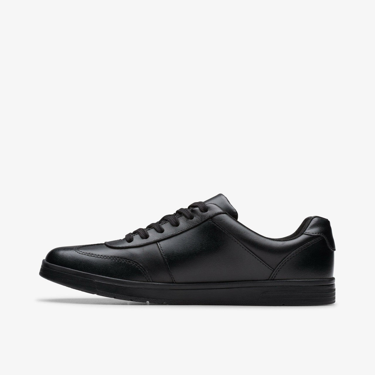 Disco Pace Youth Black Leather Clarks Kids