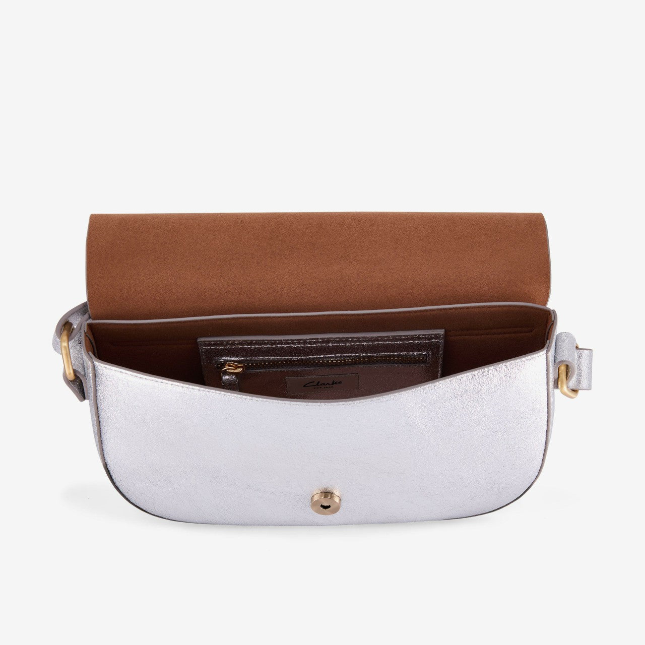 Baguette Dress Silver Leather Clarks Women