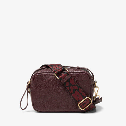 Camera Cross Burgundy Leather Clarks Women