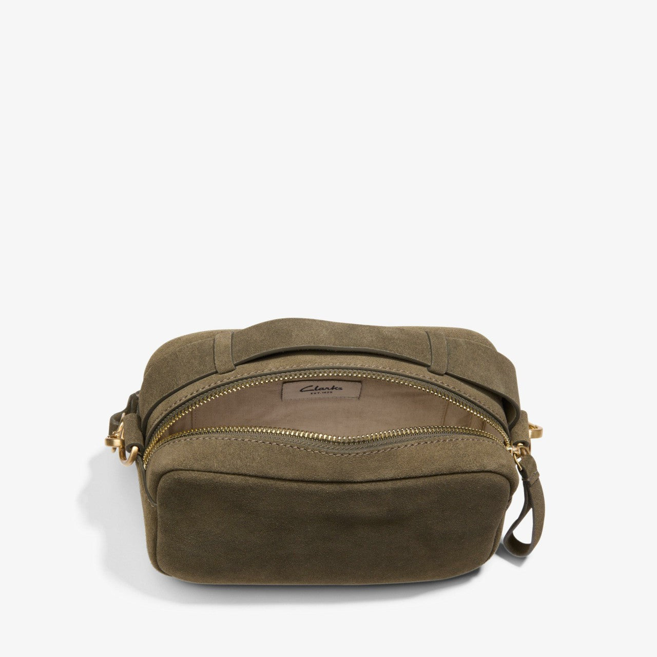 Camera Cross Olive Suede Clarks Women