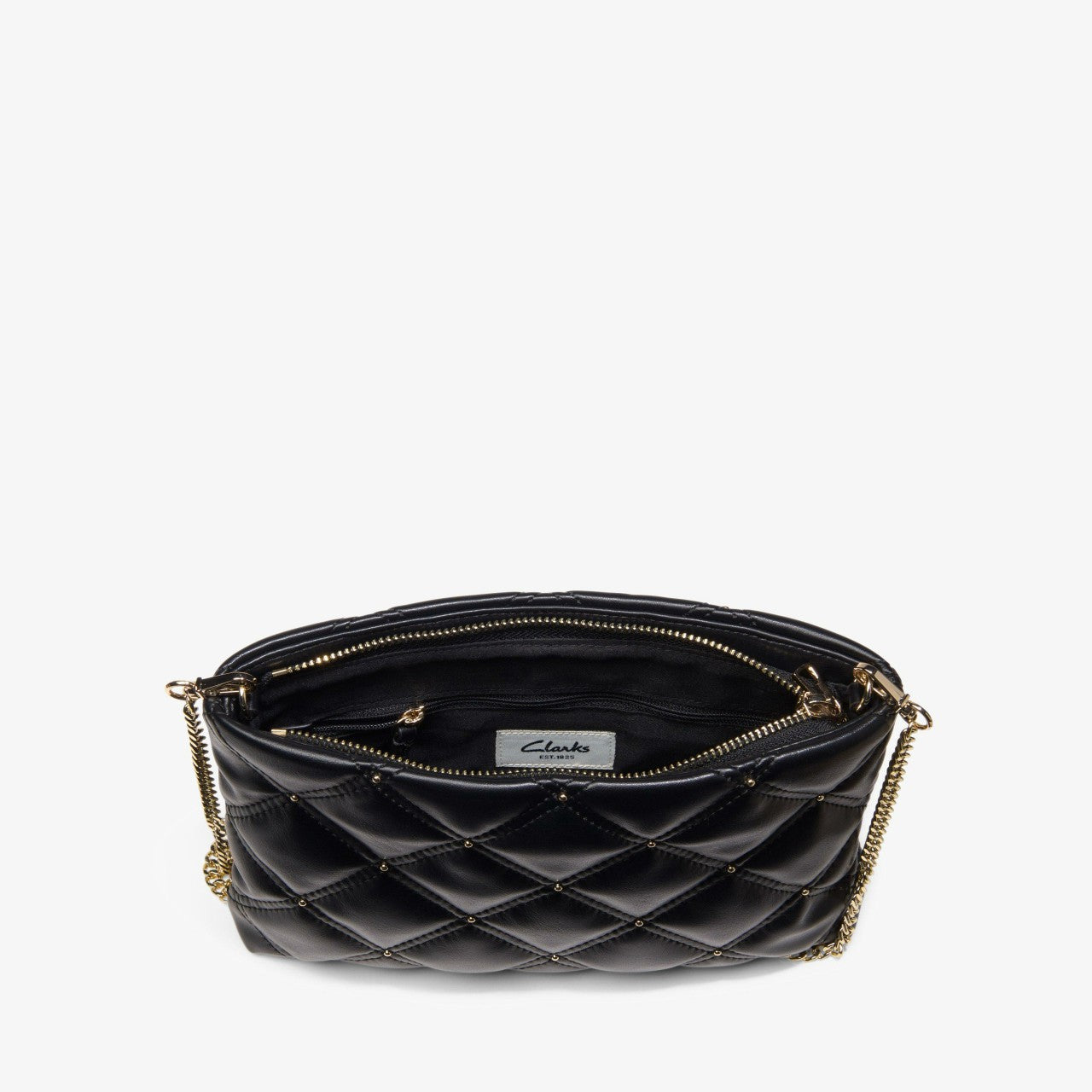 Dress Pouch Black Quilted Clarks Women