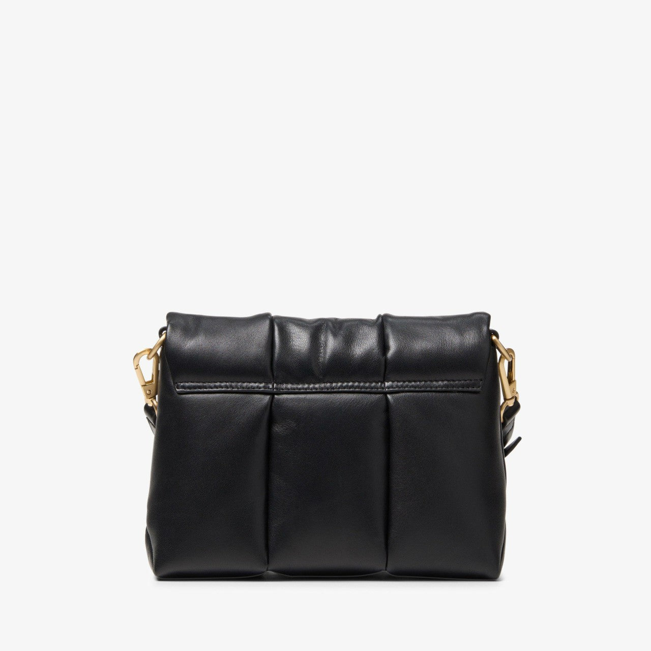Puffy Crossbody Black Leather Clarks Women