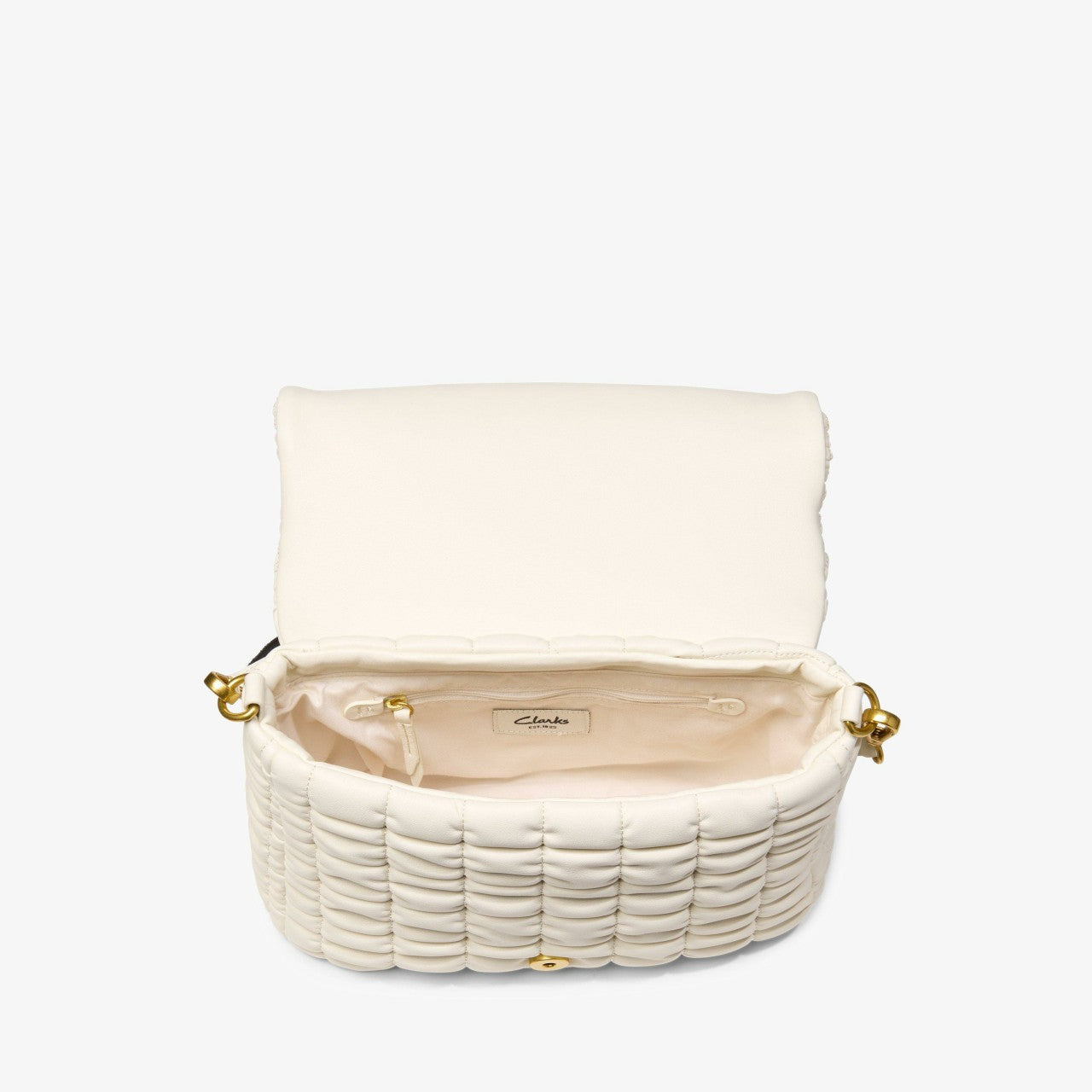 Quilted Cross Cream Clarks Women
