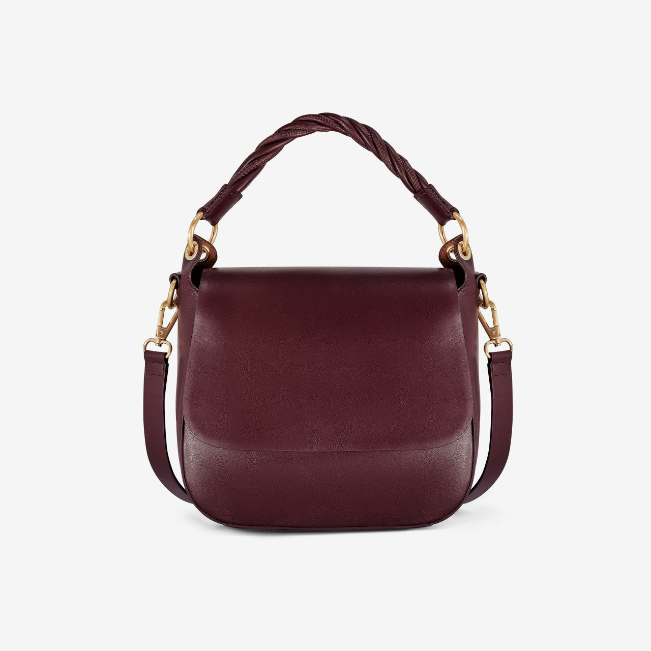 Twist Midi Burgundy Leather Clarks Women
