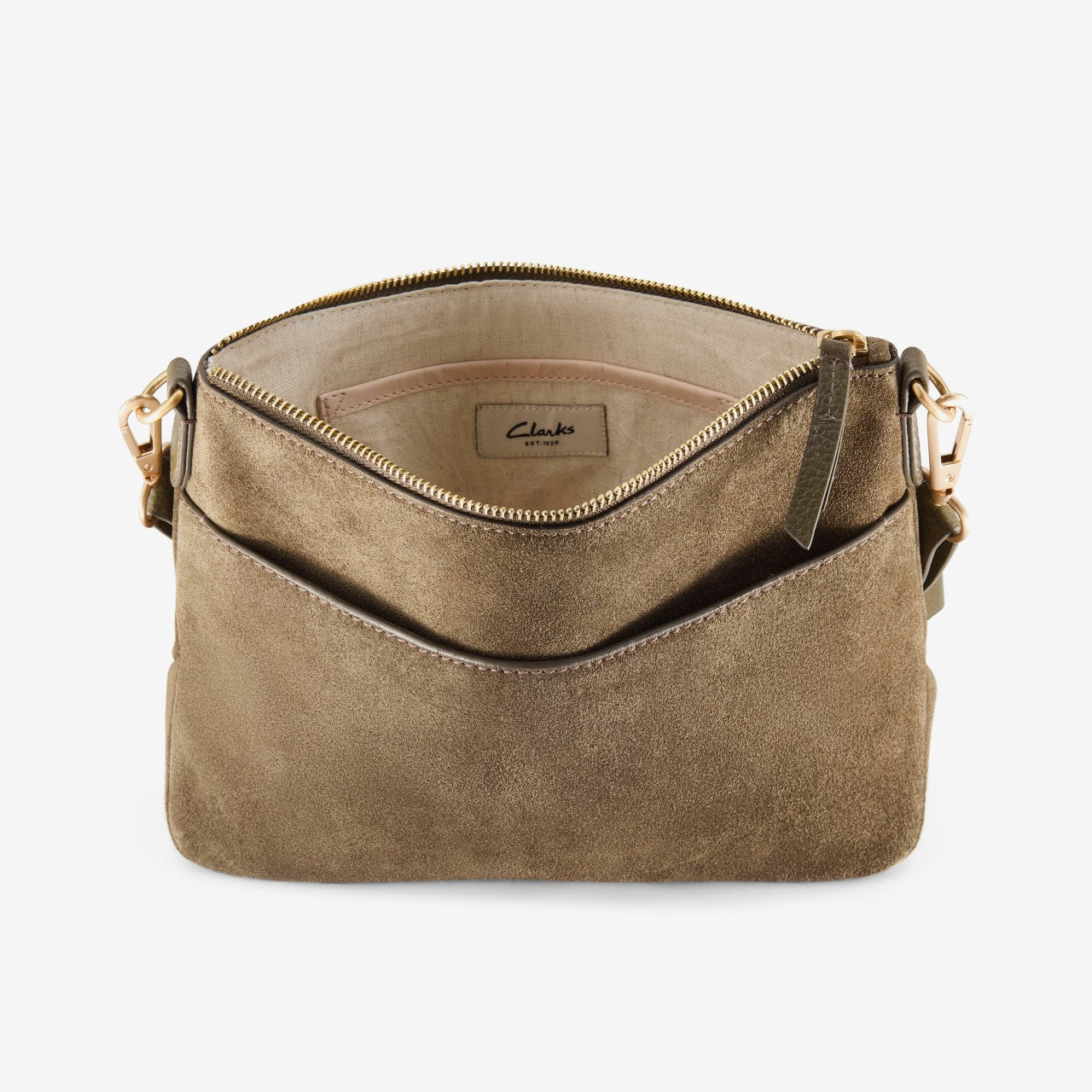 Willow Cross Olive Suede Clarks Women
