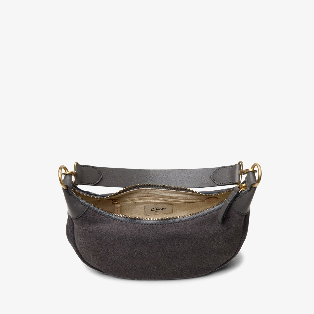 Willow Moon Mini Dark Grey Suede Clarks Women