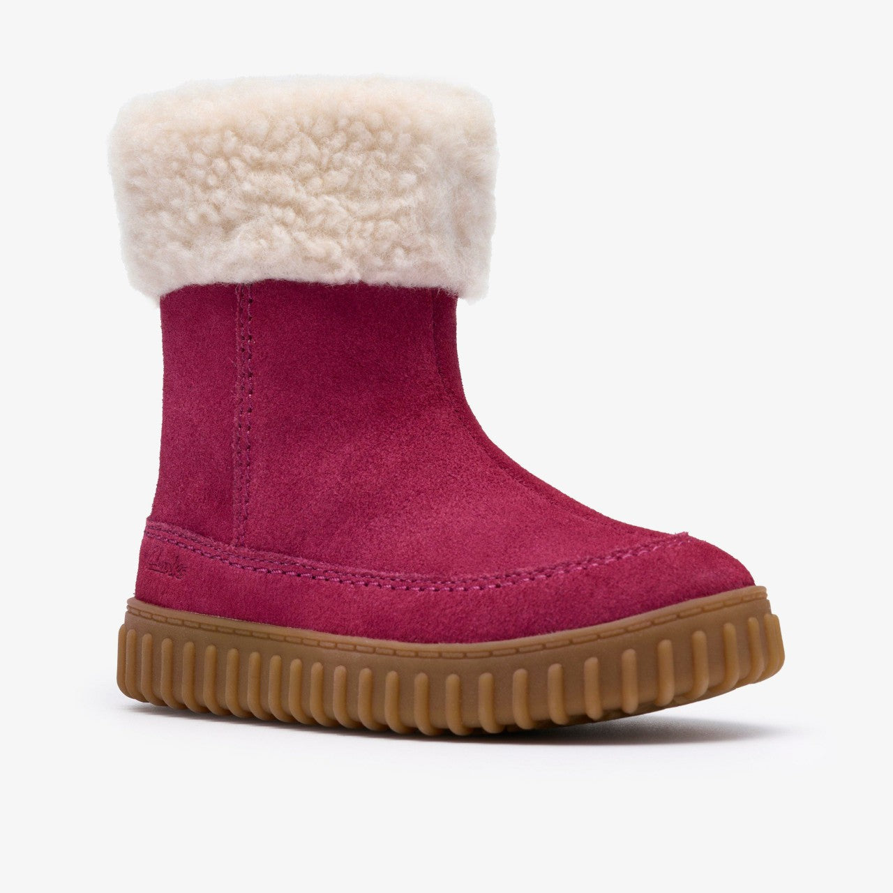 Cove Snug Toddler Berry Suede Clarks Kids