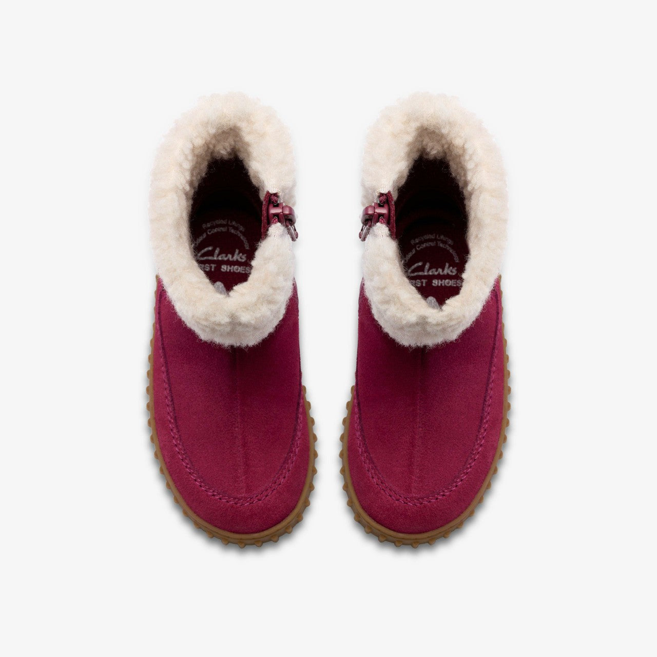Cove Snug Toddler Berry Suede Clarks Kids