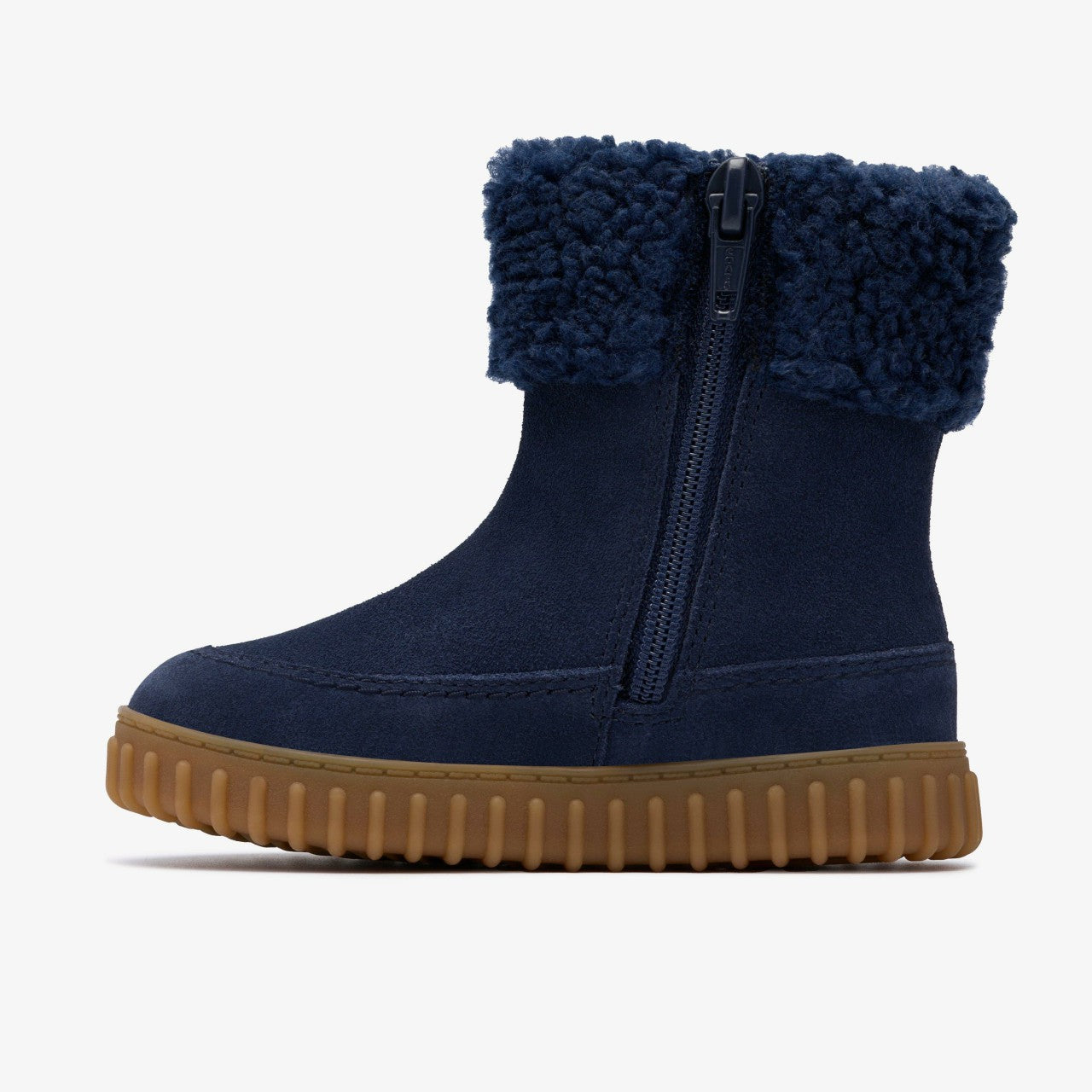 Cove Snug Toddler Navy Suede Clarks Kids