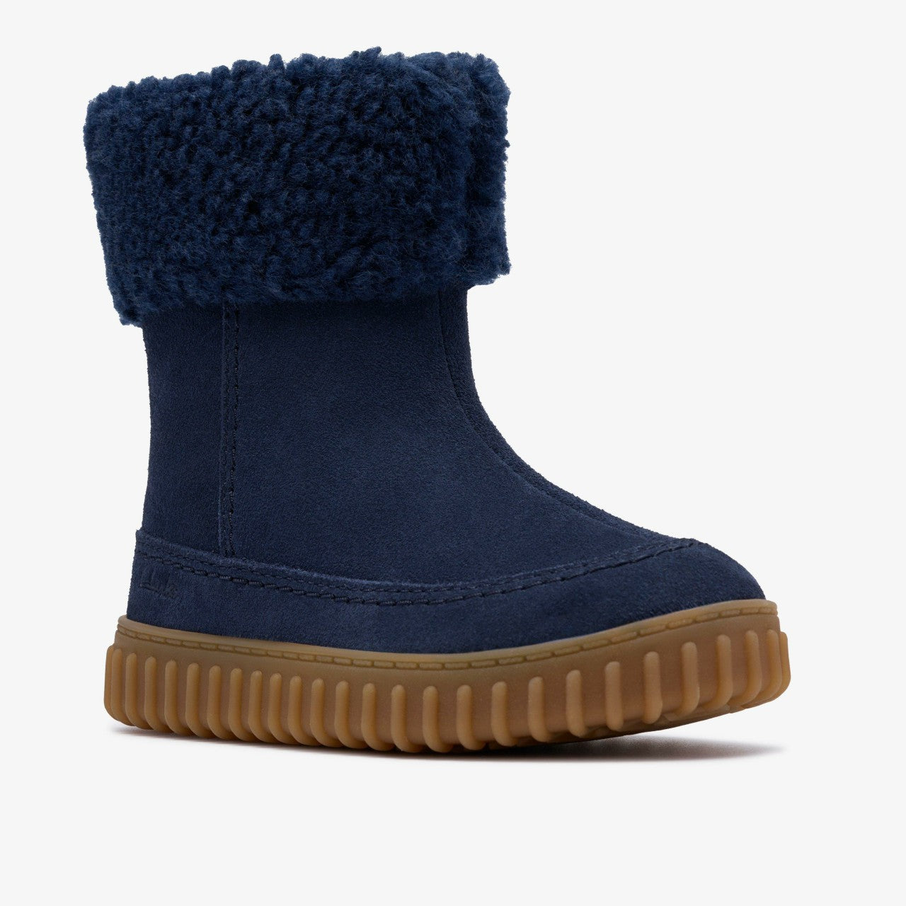 Cove Snug Toddler Navy Suede Clarks Kids