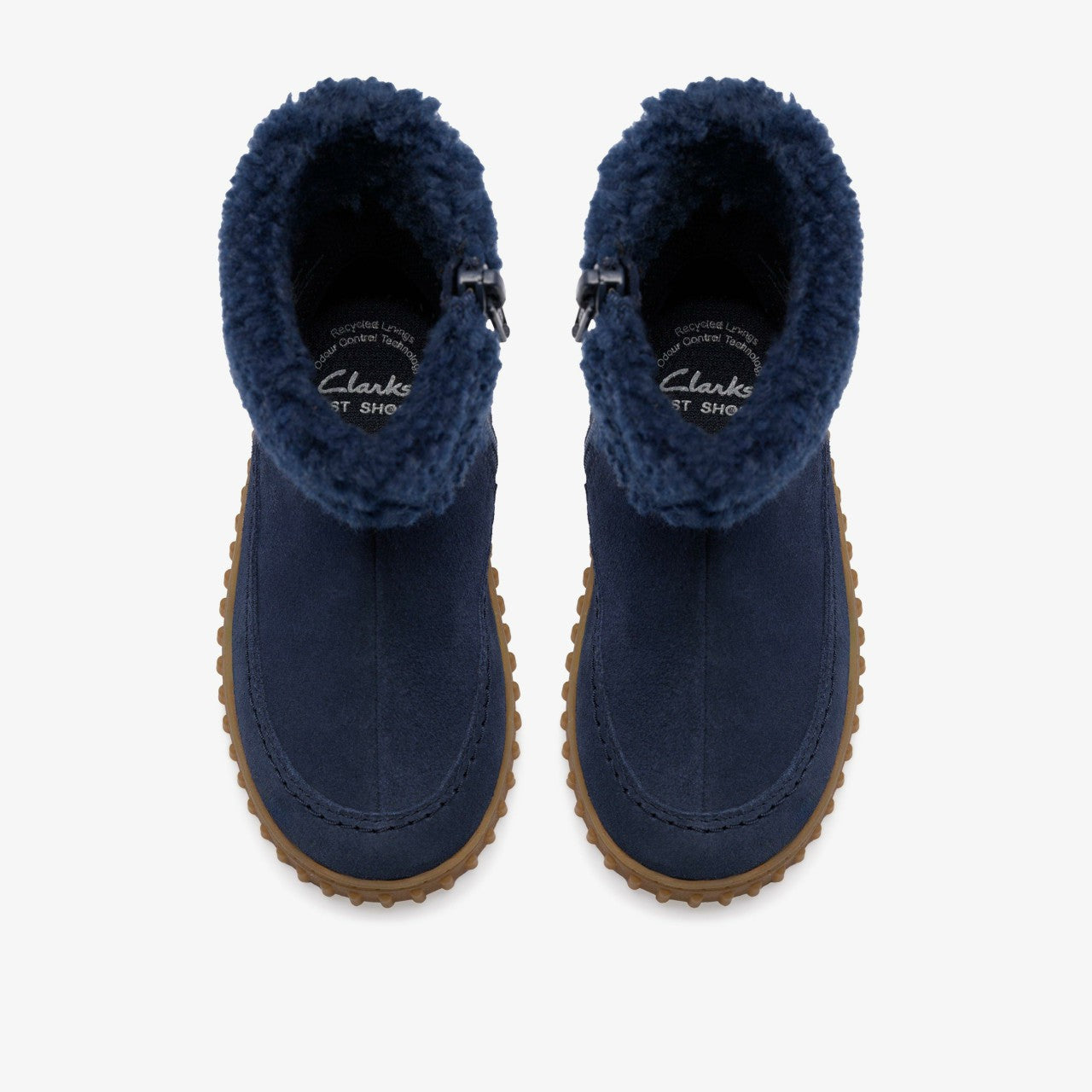 Cove Snug Toddler Navy Suede Clarks Kids