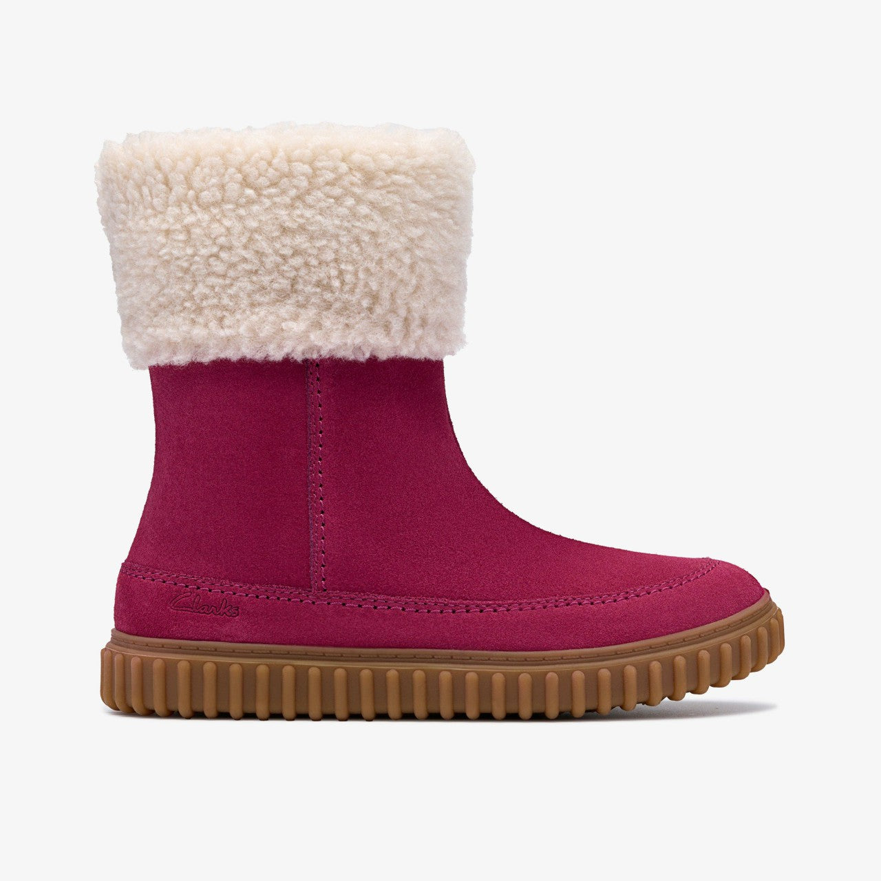 Cove Snug Kid Berry Suede Clarks Kids