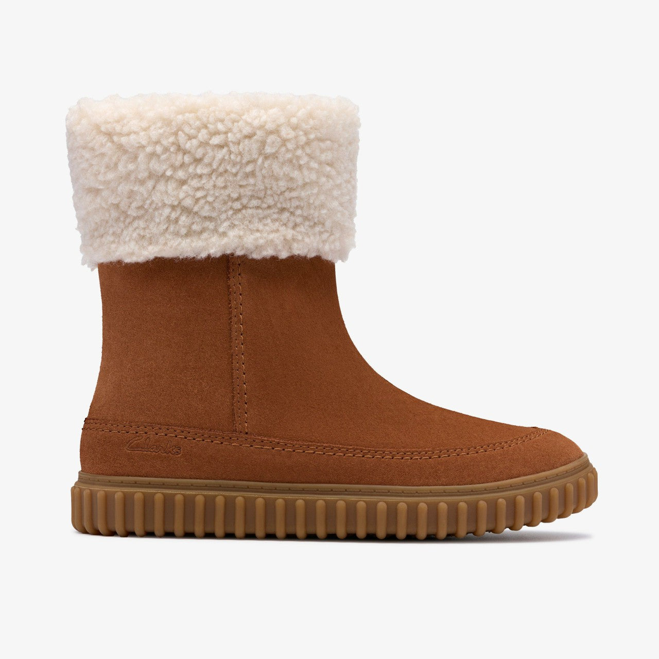 Cove Snug Kid Tan Suede Clarks Kids