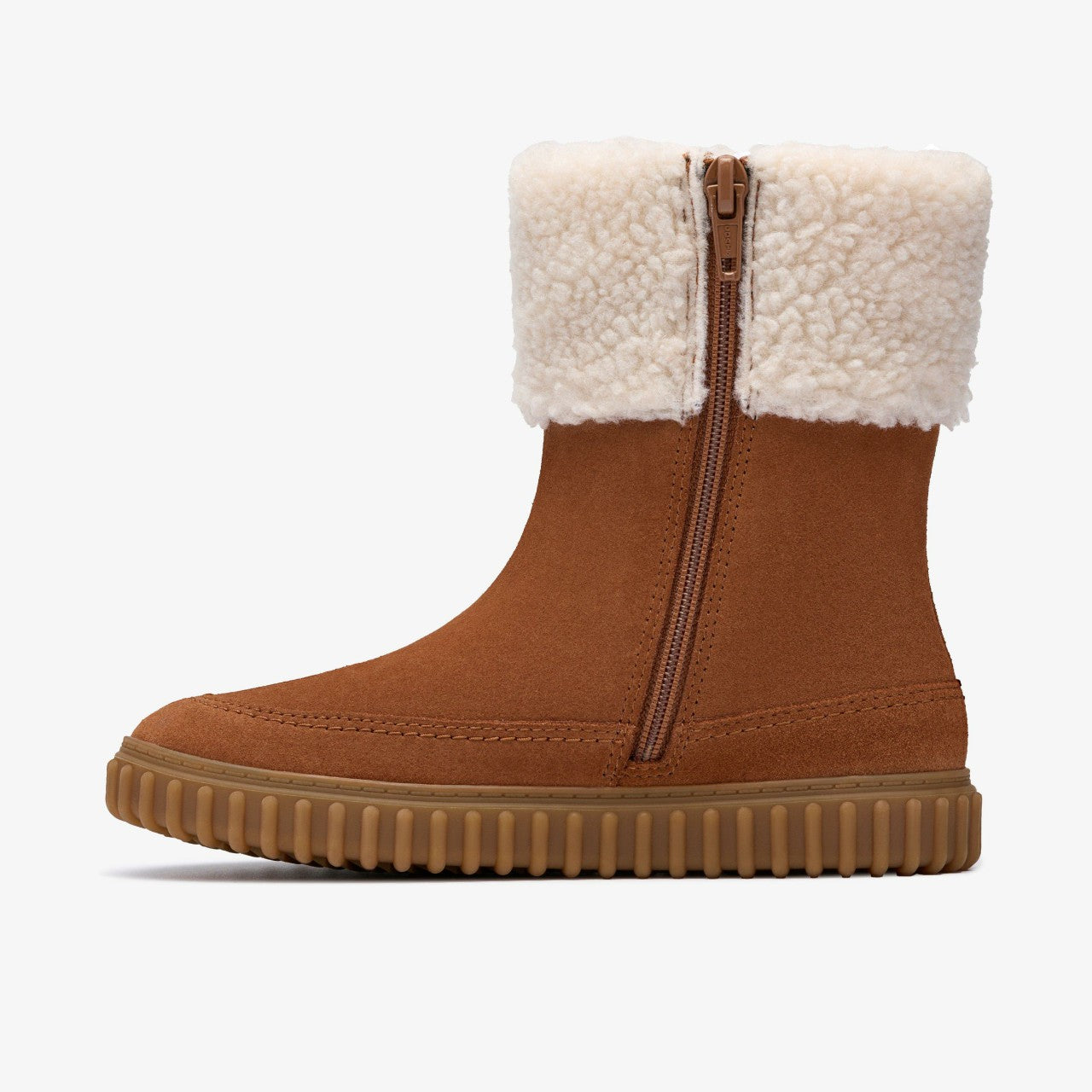 Cove Snug Kid Tan Suede Clarks Kids