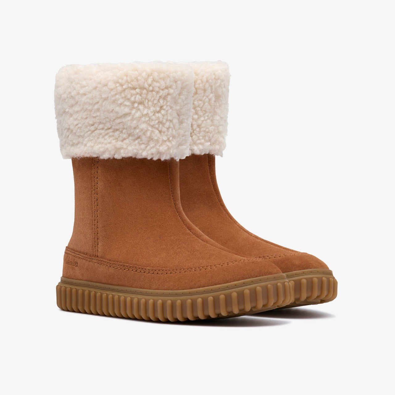 Cove Snug Kid Tan Suede Clarks Kids