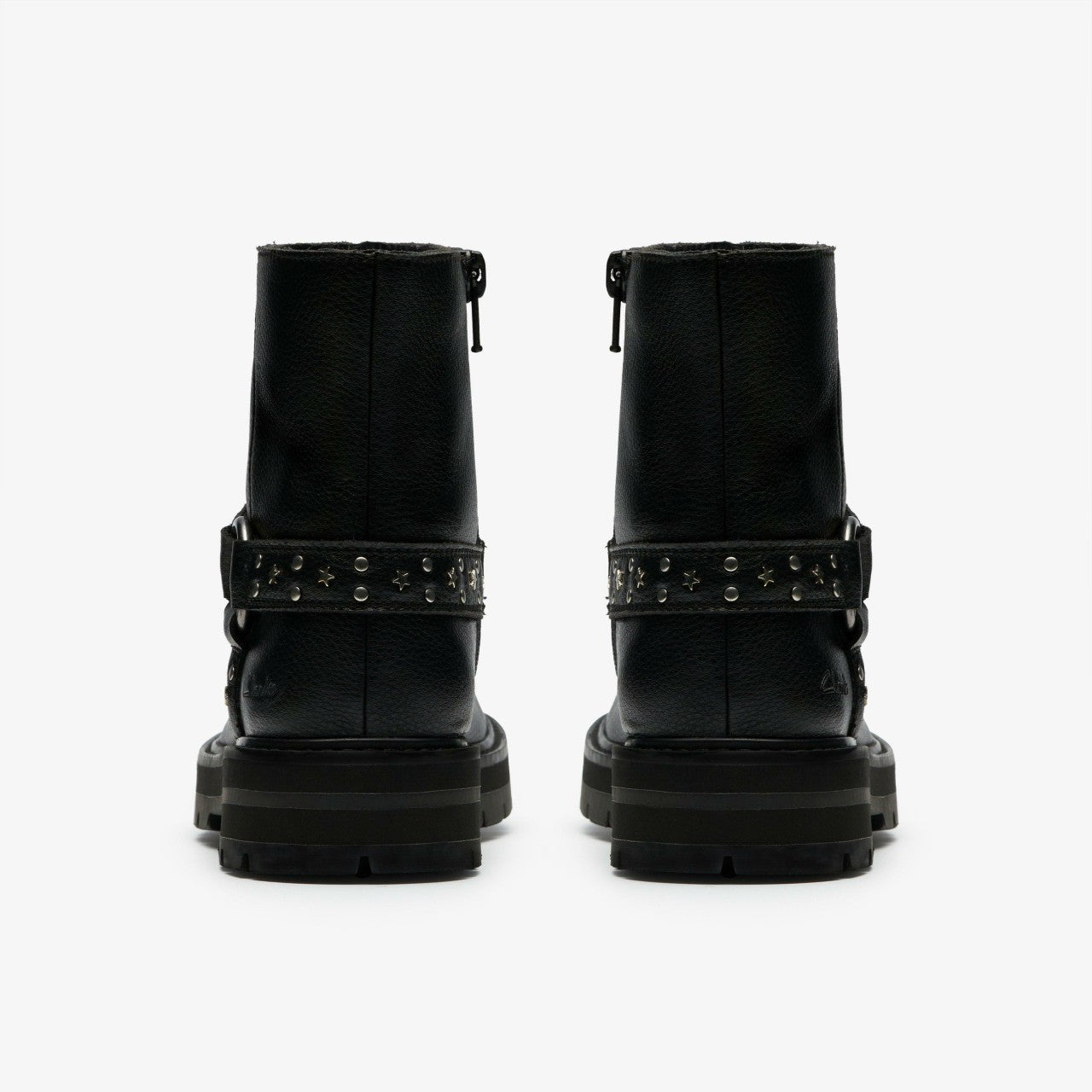 Prague Shine Kid Black Leather Clarks Kids