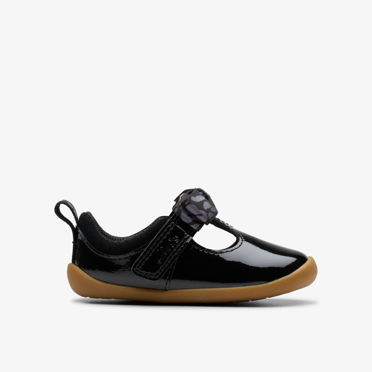 Roamer Trim Toddler Black Patent Clarks Kids