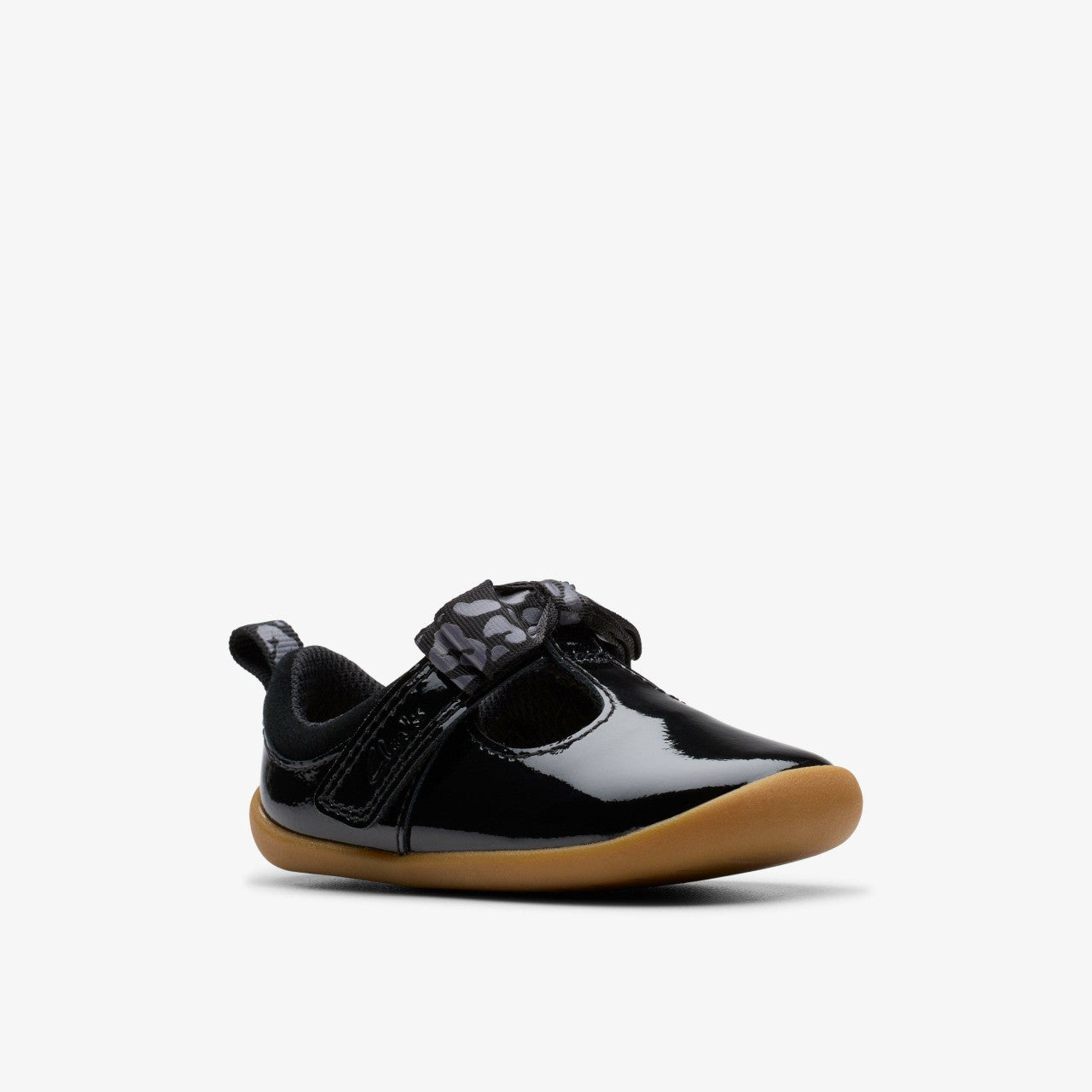 Roamer Trim Toddler Black Patent Clarks Kids