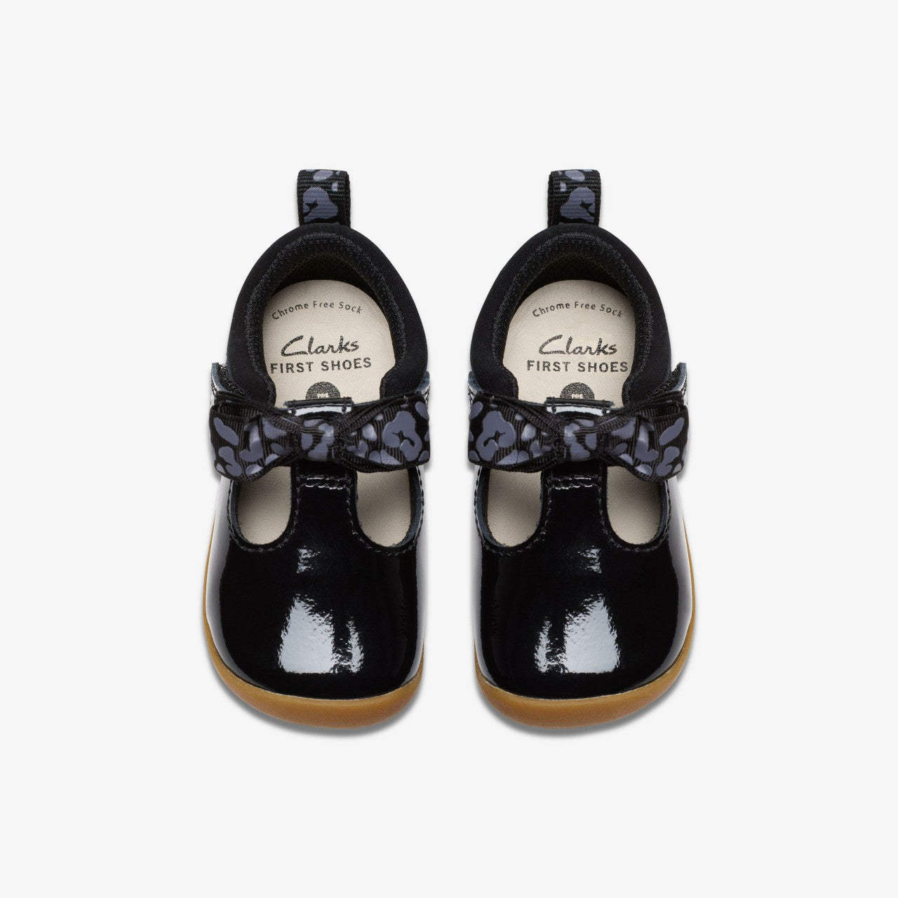 Roamer Trim Toddler Black Patent Clarks Kids
