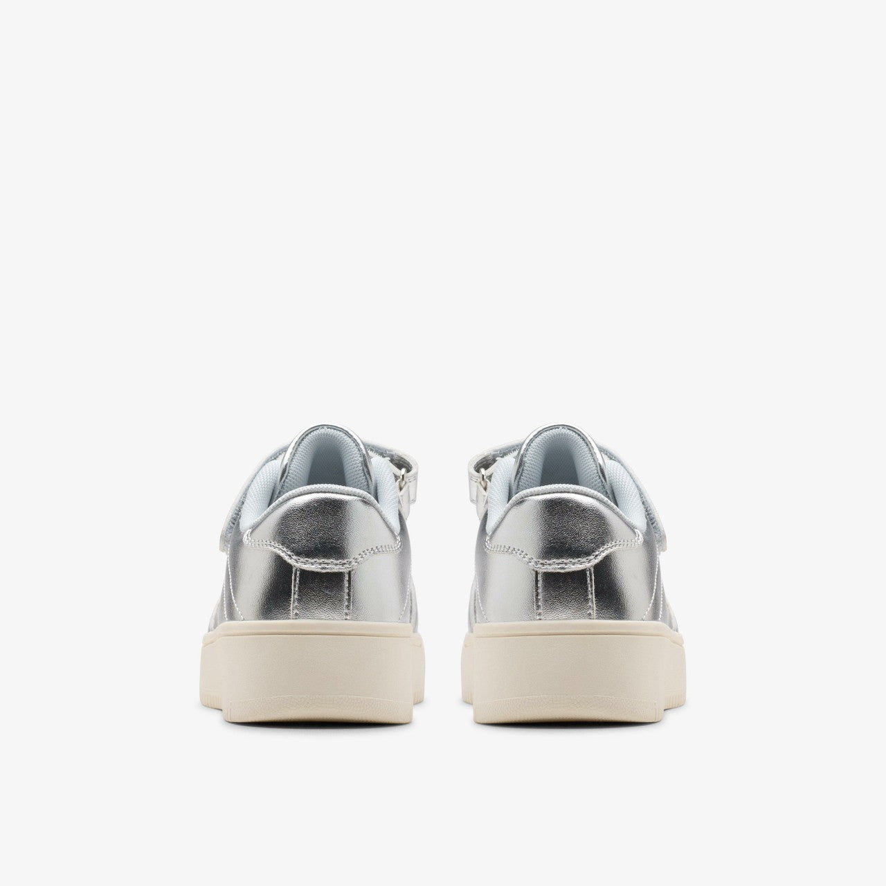 Barley Step Kid Silver Metallic Clarks Kids